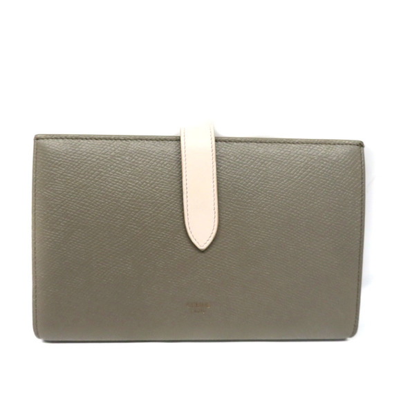 Celine Leather Long Multi Greige Function Wallet - Picture 1 of 6